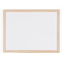 Bi-Office Budget - Pizarra blanca con marco de madera- 40 x 30 cm- no magnética